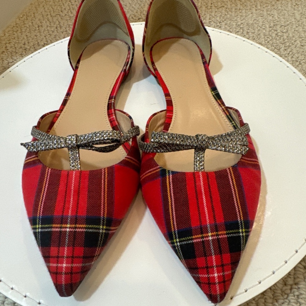 Jcrew Tartan flats